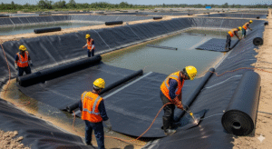 jasa instalasi pasang geomembrane
